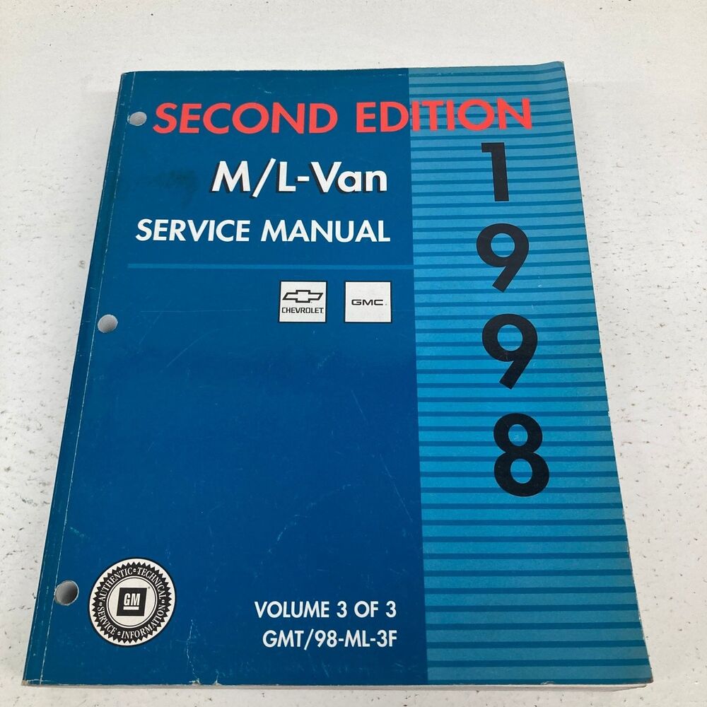 Chevrolet GMC M/L-Van Service Manual Volume 3 1998